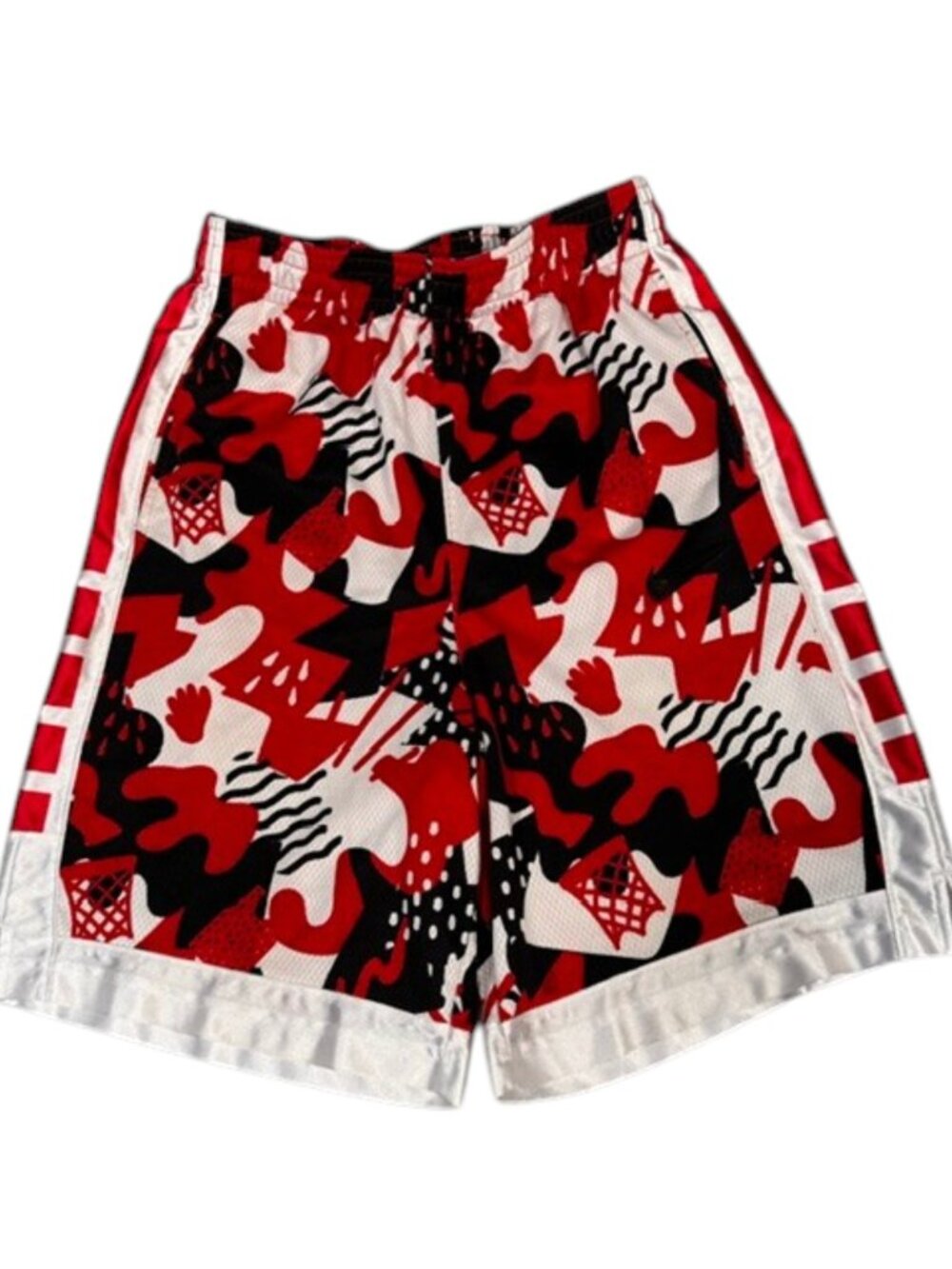 Nike Dri-FIT Elite Boys XL Red Black Basketball Shorts